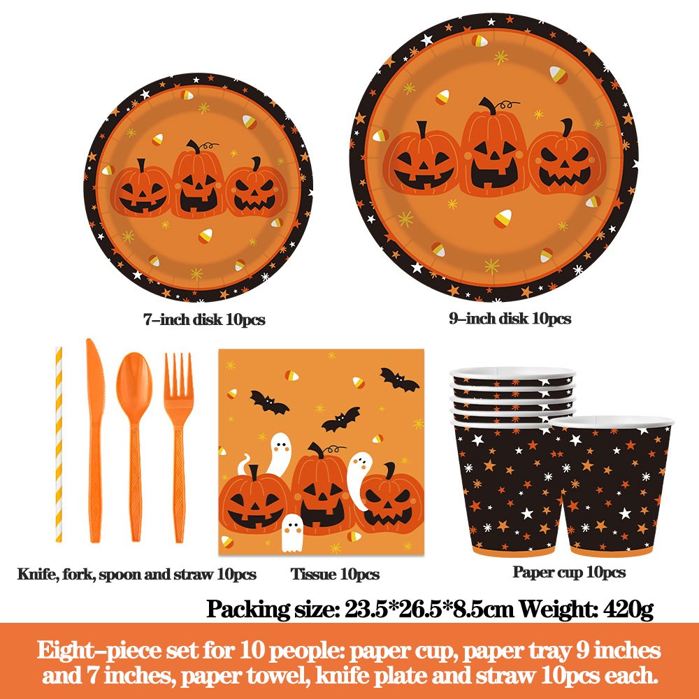 202 Disposable paper tray paper towel paper cup set - Image 6