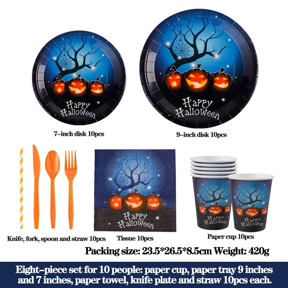 202 Disposable paper tray paper towel paper cup set - Image 9