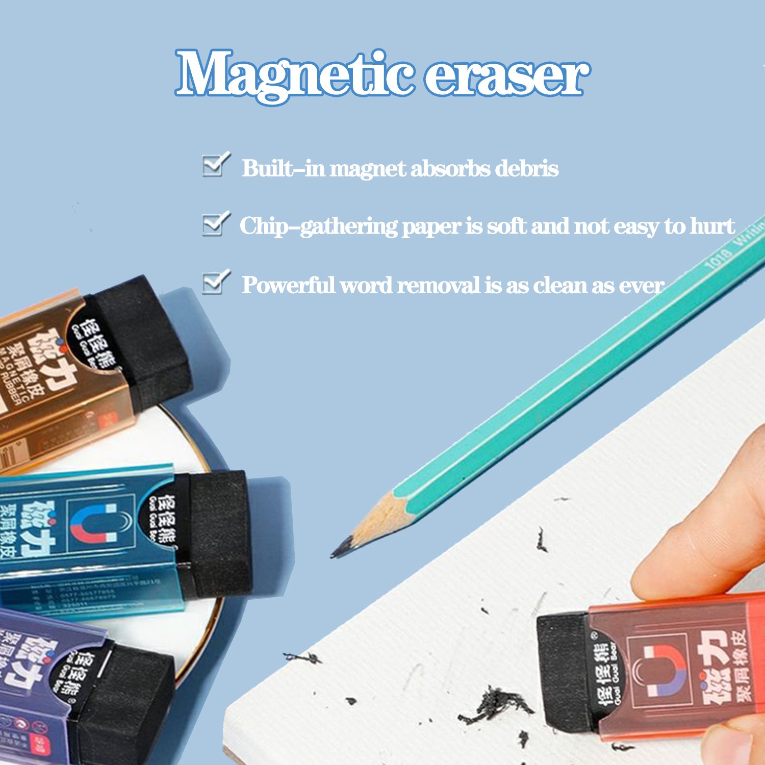 005 Creative Magnetic Eraser(24 pack) - Image 7