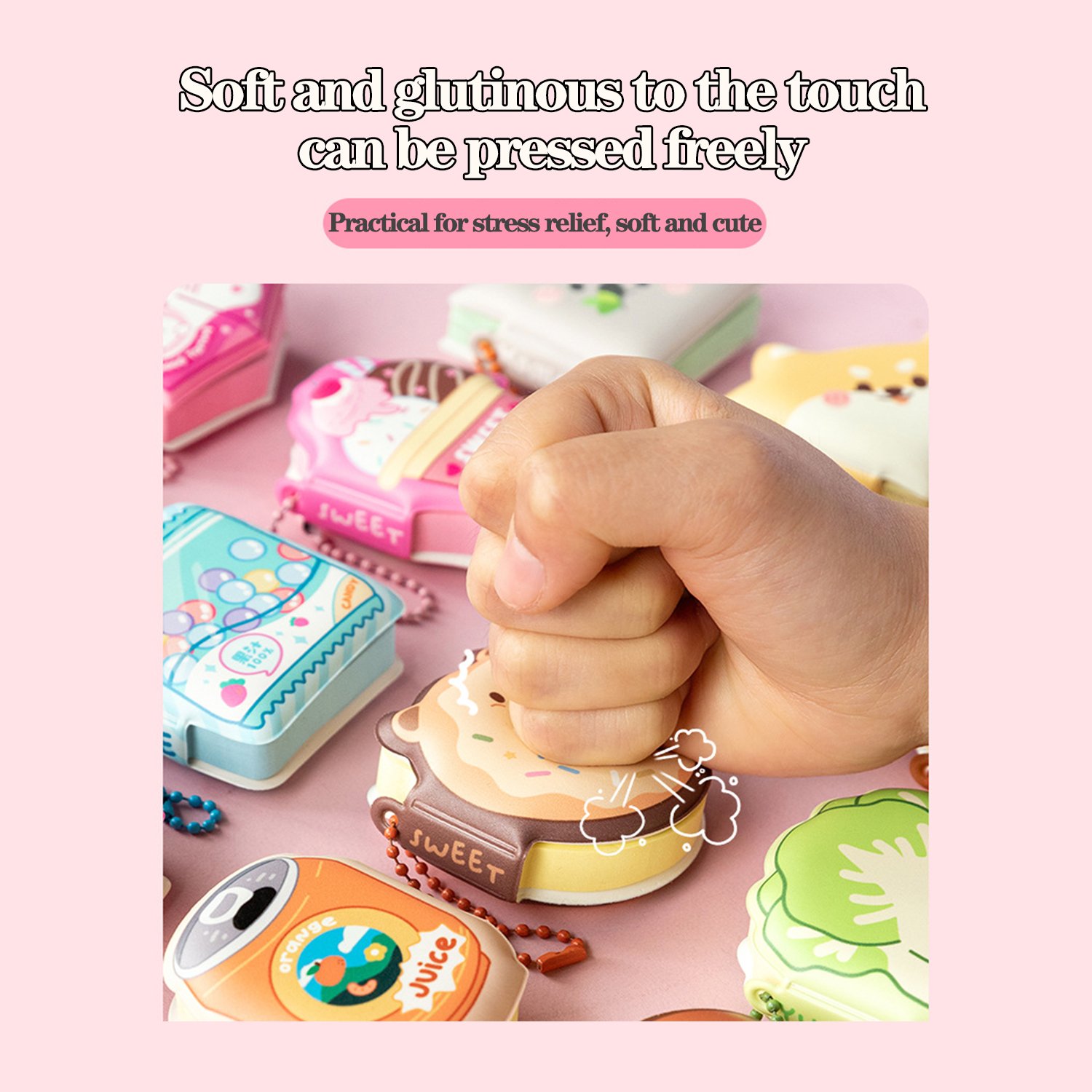 012 Snack-Shaped Stress-Relief Sticky Notes - Image 3