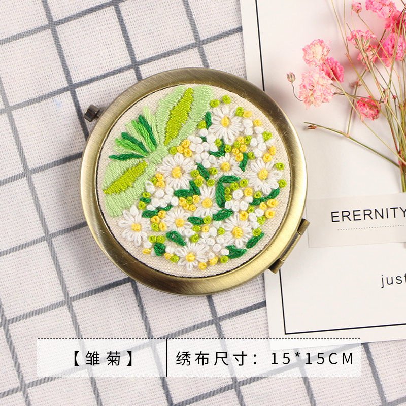 305 2-in-1 DIY Embroidery Kit & Compact Mirror - Image 4